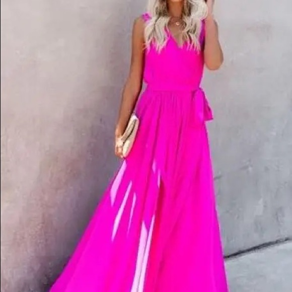 Vici Dresses & Skirts - Vici Pink Maxi Formal Dress